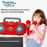 Kids Microphone Karaoke Machine Music Instrument Toys with Light Indoor Outdoor Travel Educational Toy Gift for Girl Boy Child