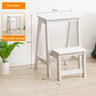 Step Stool Solid Wood Folding Ladder Chair Home Three-step Climbing Multifunctional Ladder Indoor Pedal, Foot Rest Stool