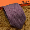 2024 new H Family 100% Silk Tie Creative Stripe Gift for Work Wedding 8cm Suit Accessories necktie  bowties  collared shirt