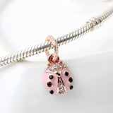 You light up my life Firefly Pendant Fit Pandora Charms Bracelet Women Cute Lightning Bug Beads For Jewelry Making DIY Accessory