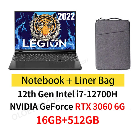 Lenovo Legion Y9000P 2022 Gaming Laptop 12th Intel i7-12700H GeForce RTX3060 6G/RTX3070Ti 8G 165Hz 16inch Game Notebook PC Win11