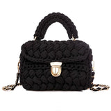 DIY Knitted Handbag Wallet Fashion Rope Woven Ladies Handbag Designer Casual Chain Shoulder Messenger Bag