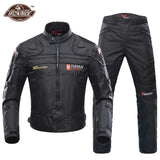 DUHAN Windproof Motocross Jacket Motorcycle Pants Men Motorcycle Jacket Wear-resistant Body Armor Moto Clothing For Winter