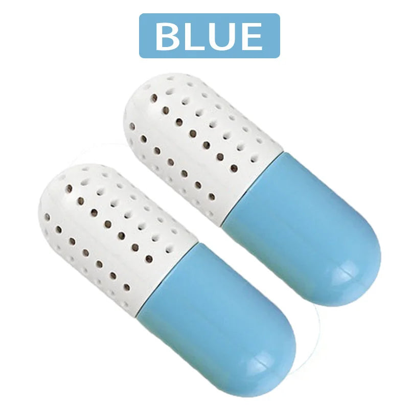 2pcs Shoes Deodorizer Capsules for Sneaker Gym Bag Locker Deodorant Dehumidifier Tool Portable Shoe Freshener Care Accessories