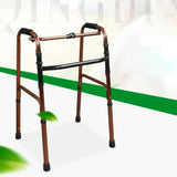 Aluminum Alloy Walker for Disabled Folding FourLegged Support Elderly Rehabilitation Mobility Aids Equipment