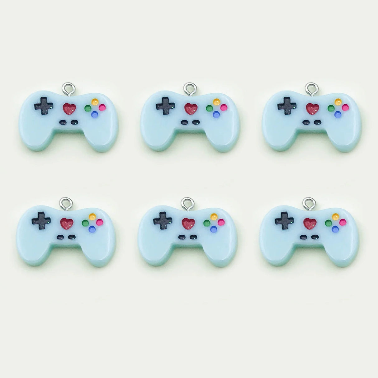 Randomly 6/10Pcs Colorful Resin Game Controller Charms Pendants For Jewelry Making DIY Earrings Necklace Bracelet Handmade