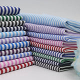 145 Cm*100cm Red Blue White Stripes Fabrics Polyester Cotton TC Yarn-dyed Fabrics Dresses Shirts Belt DIY Apparel Sewing Fabric