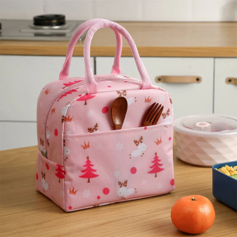 Portable Cooler Bag Ice Pack Lunch Box Insulation Package Lunch Bagthermal Food Waterproof Picnic Bags For Women Children