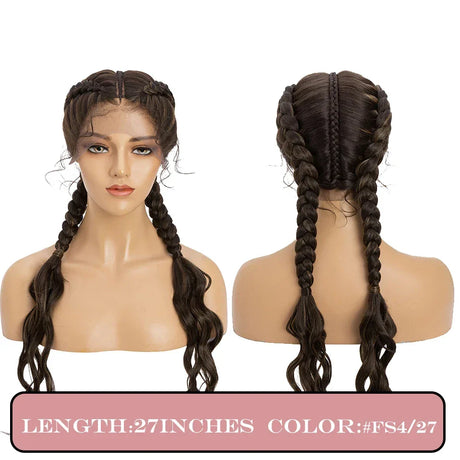 My-Lady Synthetic 27inches Lace Front Hair Wig Black Curly Long For African Woman Afro Frontal Blonde Cornrow Braided Wigs