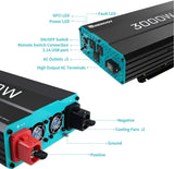 Renogy 3000W Pure Sine Wave Inverter 12V DC to 120V AC Converter