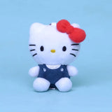 Sanrio Hello Kitty Plush Toys Keychain Kawaii Hello Kitty Stuff Car Key Backpack Decor Keyring Peluches Doll 헬로키티  Birthday Gift