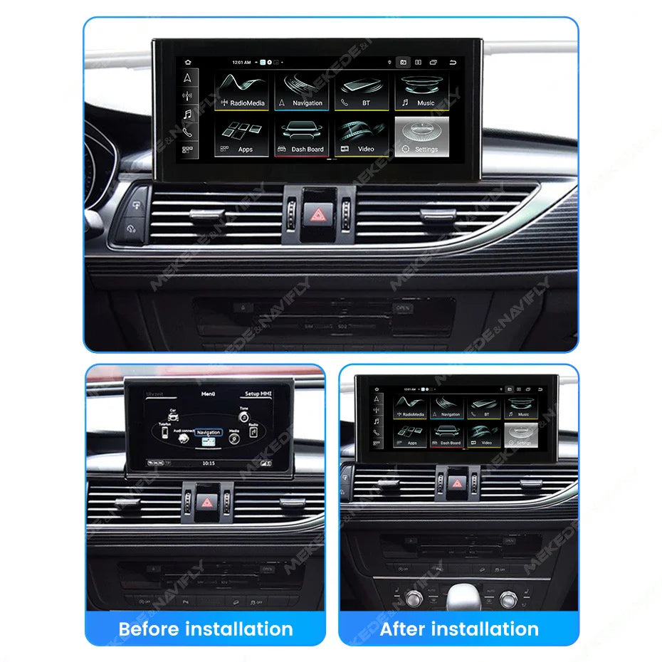 MN-X Car Video Radio Player For Audi A6 A6L A7 2012 - 2019 Android Intelligent Systems Wireless Carplay Auto DSP 4G LTE