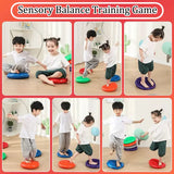 Montessori Children Toys PVC Balance Stone Inflatable Cushion Sensory Integration Training Tactile Sensing Party Social Games