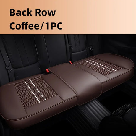 Car Seat Protector Cover Breathable PU Leather Driver Seat Non-slip Cushion Universal Size Luxury Car Interior Seat Mat Decorate