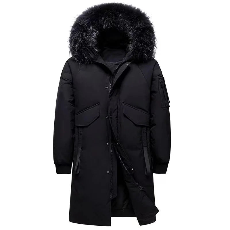 2023 Teens New Winter Men's Down Jacket Stylish Male Down Coat Thick Warm Man Clothing Brand Men's Apparel Warm Parka