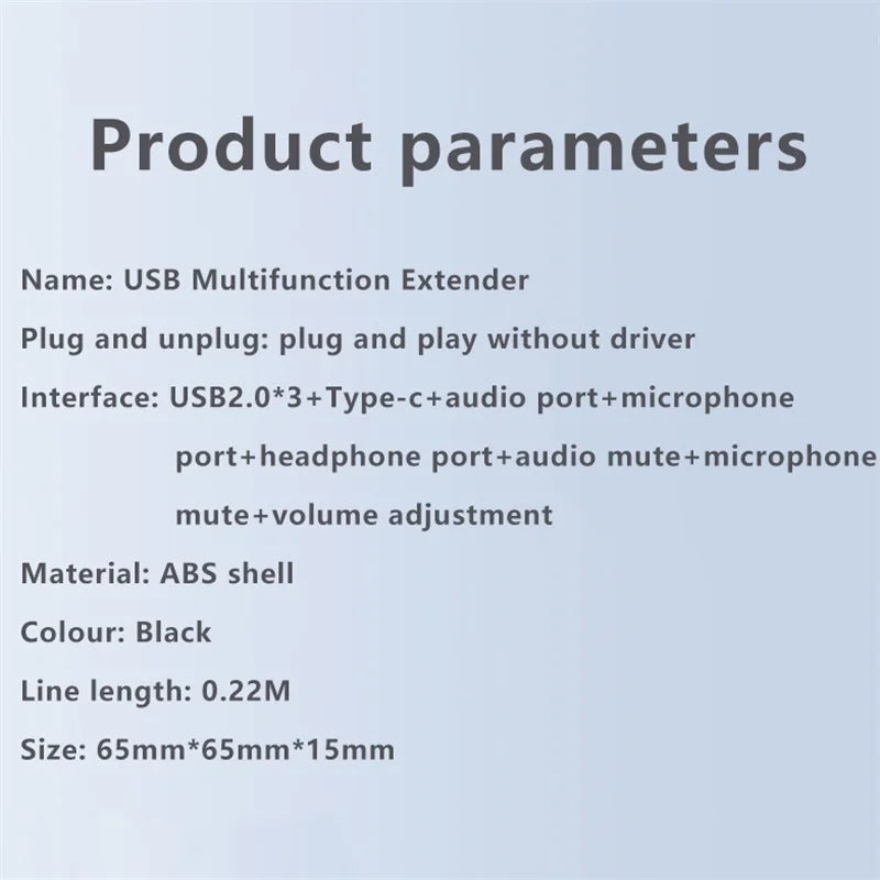 Nworld USB External Sound Card 3 Ports To 3.5mm Jack Driver-Free Volume Adjustable Sound Card External Stereo Audio Adapter