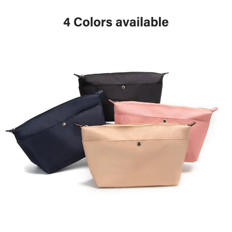 WUTA Bag Organizer Insert For Longchamp Tote Bags Handbag S/M/L,Luxury Nylon Purse Organizer Zipper Inner Bag Accessories Shaper