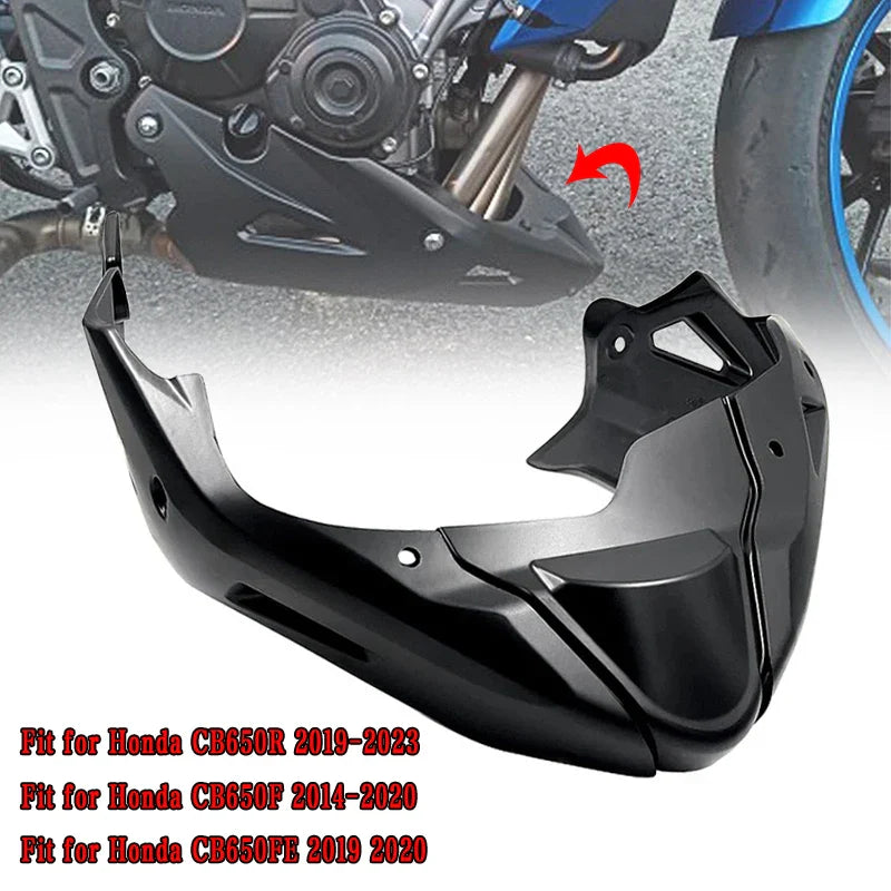 Motorcycle Belly Pan Engine Spoiler Lower Fairing Body Frame Panel Protector Fit for Honda CB650FE CB650F 14-20 CB650R 2019-2023