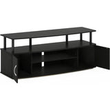 Furinno JAYA Large Entertainment Stand for TV Up To 55 Inch Blackwood Tv Cabinet Living Room Furniture