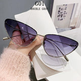 New Cat Eye Sunglasses Women Trendy 2023 Vintage Fashion Sun Glasses Lentes De Sol Mujer Lunette Soleil Femme Zonnebrillen Dames