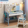 Kids Study Desk and Chair Set, All Solid Wood Children Table and Chair Set Bedroom Furniture, Student Table Office Computer Desk