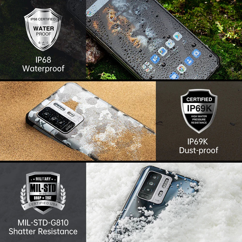 Oukitel WP27 Rugged Smartphone 8500mAh 12GB+256GB 6.78“ FHD+Mobile Phone Android 13 64MP MTK G99 Cellphone