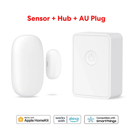 Meross HomeKit WiFi Smart Door Sensor Window Open Closed Detector Smart Home Security Protection Alarm Google Alexa SmartThings