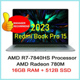 【Real Stock】Xiaomi RedmiBook Pro 15 Laptop 2022 Ryzen R7-6800H/R5-6600H or Redmi Book Pro 15 2023 R7-7840HS/R5-7640HS Optional