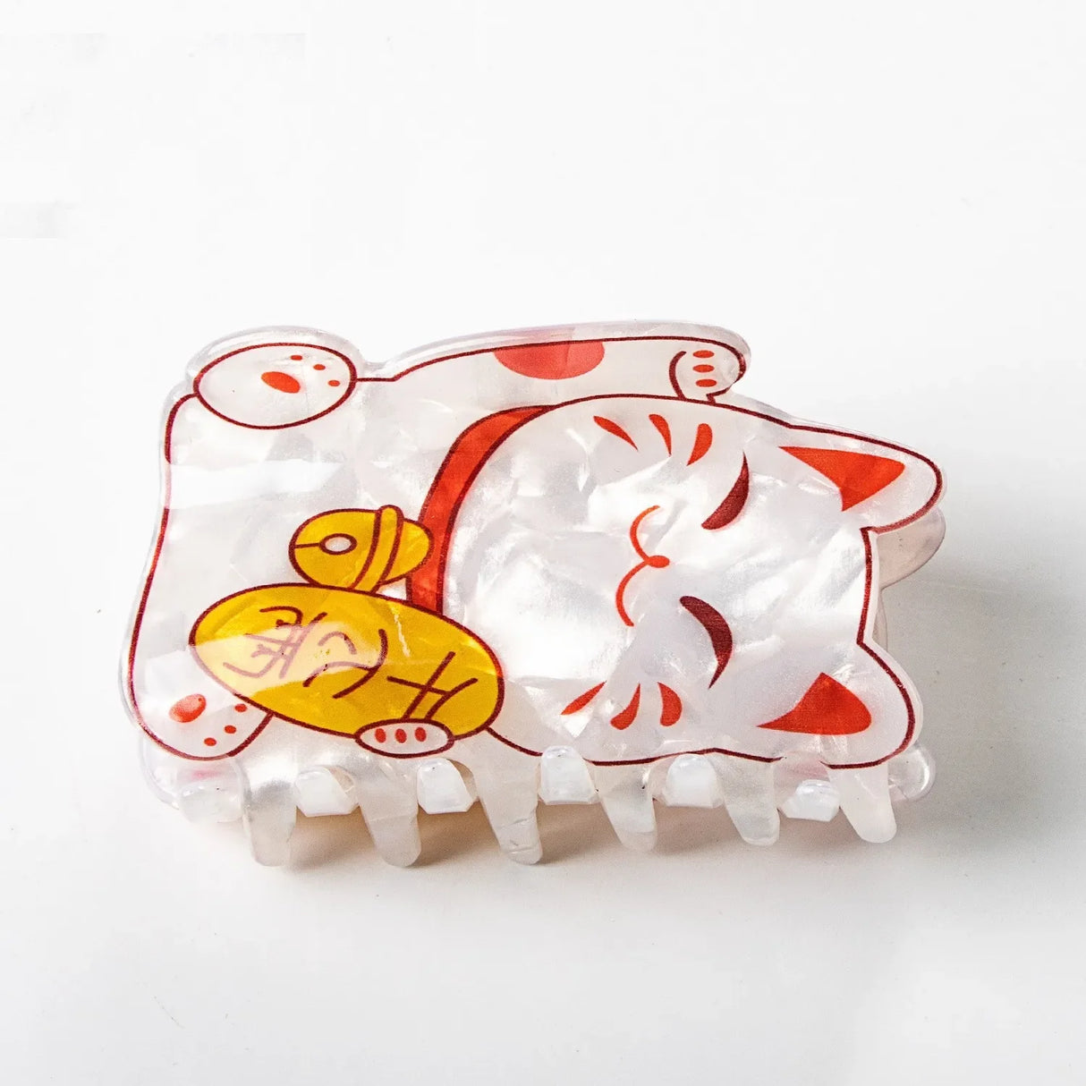 Muweordy New Fortune Cat Hair Clips Cartoon Claw Clip Cute  Animal Hair Claw Popular Girl Catches Ins Same Hair Accessories