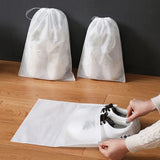 10Pcs/Set Shoe Dust Covers Non-Woven Dustproof Drawstring Clear Storage Bag Travel Pouch Shoe Bags Drying shoes Protect shoes