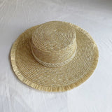 Large Eaves Beach Sunhat Woven Straw Hat Summer Outdoor Sun Protection Breathable Fisherman Hat Sunshade Cap Bohemian Beach Hat