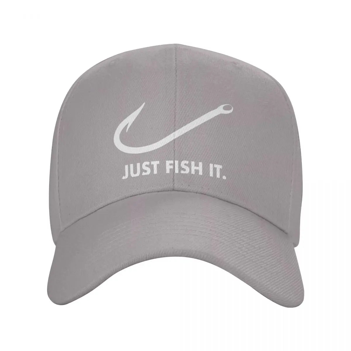 Classic Fishing Just Fish It Baseball Cap for Men Women Breathable Fisherman Dad Hat Performance Snapback Caps Sun Hats