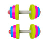 Children dumbbell detachable long barbell child boy girl plastic filled sand outdoor sports beach toys children indoor toys kids