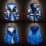 The New Two-sided Men's Jacket, 2024 Fashion Geometric Pattern Windbreaker, Lightweight Outerwear M-7XL