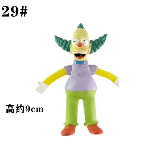 NJ Croce The Simpsonas Figure Bendable Doll Ornaments Accessories Fantasy Figurines Children Present