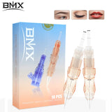 BMX 10PCS PMU Cartridges Tattoo Needles Micropigmentation for p300 Permanent Makeup machine eyebrows eyelinver lips Microblading