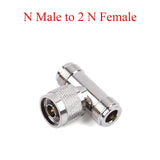 1PC RF Coaxial Connector Splitter N Male/Female to N Male/Female Adapter Use For Repeater Amplifier Communication Antenna