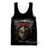 New Fashion Women/Men's 3D Print kreator  Tank Tops Harajuku  Vest  Summer Undershirt Shirts Streetwear