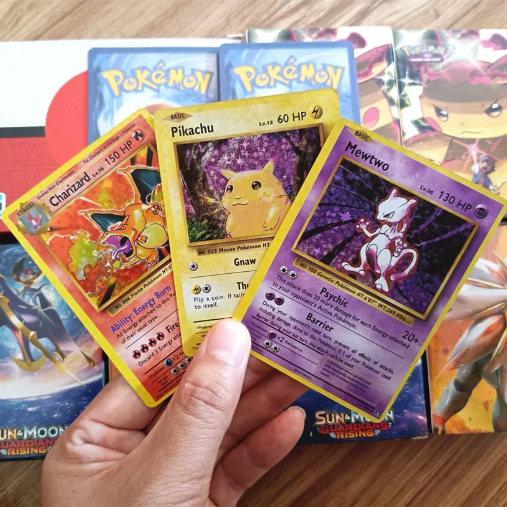 1996 Gen1 Pokemon First Edition English 60pcs Cards Vmax Charizard Pikachu Rare Classic Collection Battle Game Cards Toys Gifts