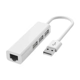 Network Card USB Type-C Ethernet Adapter USB TYPE-C 4 In 1 Hub 2.0 to Gigabit Rj45 Lan 100Mbps Ethernet Adapter for PC Lapotp