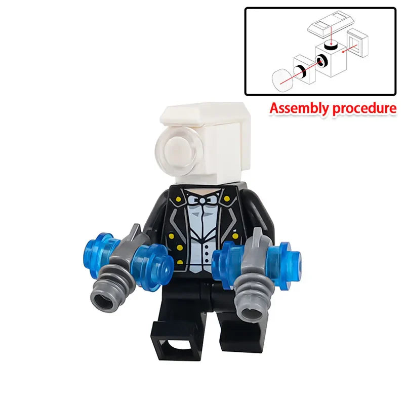 Skibidi Toilet Mini Building Block Anime Action Figure Super Titan TV Man Cameraman Assembly Toy Bricks Wholesale