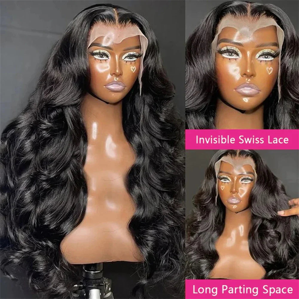 Body Wave 13x6 HD Lace Front Human Hair Wigs Wear And Go Lace Frontal Glueless Human Hair Wig Pre Plucked 4x4  Lace Closure Wig