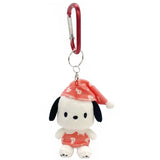 Kawaii Sanrio Plush Pajamas Keychain Hello Kitty Kuromi Cinnamoroll My Melody Cute Plush Toys Doll Car Key Bag Pendant Toys Gift