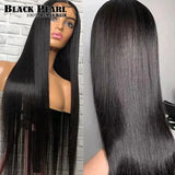 32 In Transparent Lace Frontal Wig Brazilian Straight Wave Wig Lace Front Human Hair Wigs For Black Women Remy 4x4 Closure Wig