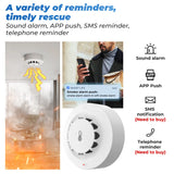 Tuya WiFi Smoke Alarm Temperature And Humidity Detection 3 In1 Fire Protection Smoke Detector Sensor Smart Life Firefighter