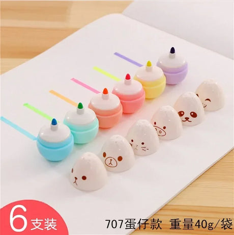 Soft Head Color Pen Color Pen Set Kawaii Highlighter Macaron Morandi Marker Pen Painting Art Notes Special School Supplies