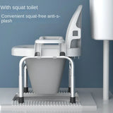 Foldable Elderly Toilet Seat Chair Height Adjustable Adult Commode For Disabled Pregnant Mobility Aids Toilet Stool