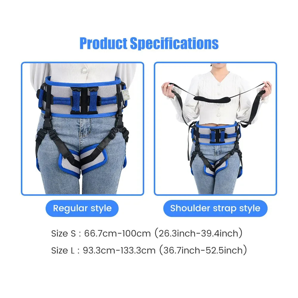 Transfer Sling Assist Gait Belt Patient Lift with Straps Mobility Standing and Lifting Aid for Disabled Safely Move Lifting Aids