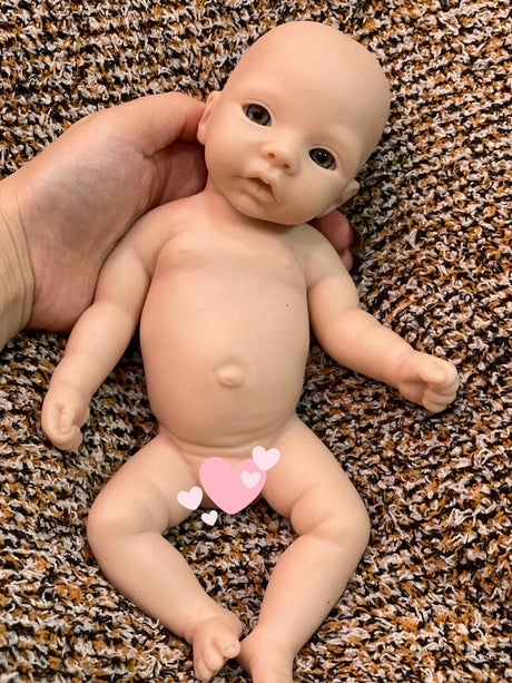 8 styles/28cm Cuddly Unpaint Solid Silicone Bebe Reborn Girl Full Body Silicone Baby Girl Lifelike Real Corpo De Silicone Doll