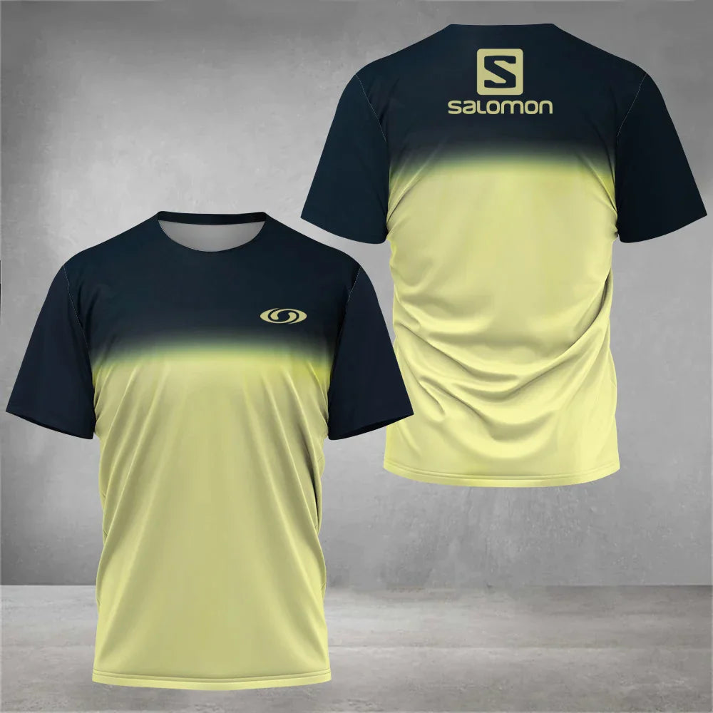 Breathable Men's Tennis T-shirt Fashion Casual Badminton Sportswear Summer Quick Dry Short Sleeve Large Size Male Top Clothing